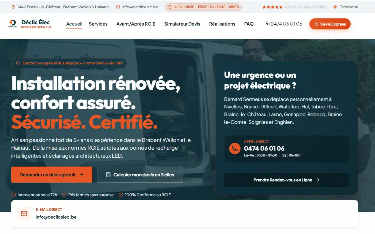 Déclic Élec - Électricien en Brabant wallon
